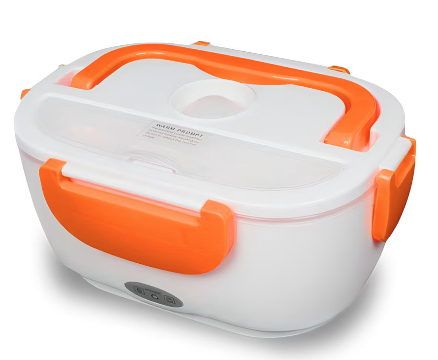 UB Caserola pentru mancare cu incalzire electrica 2 compartimente 12V PORTOCALIE